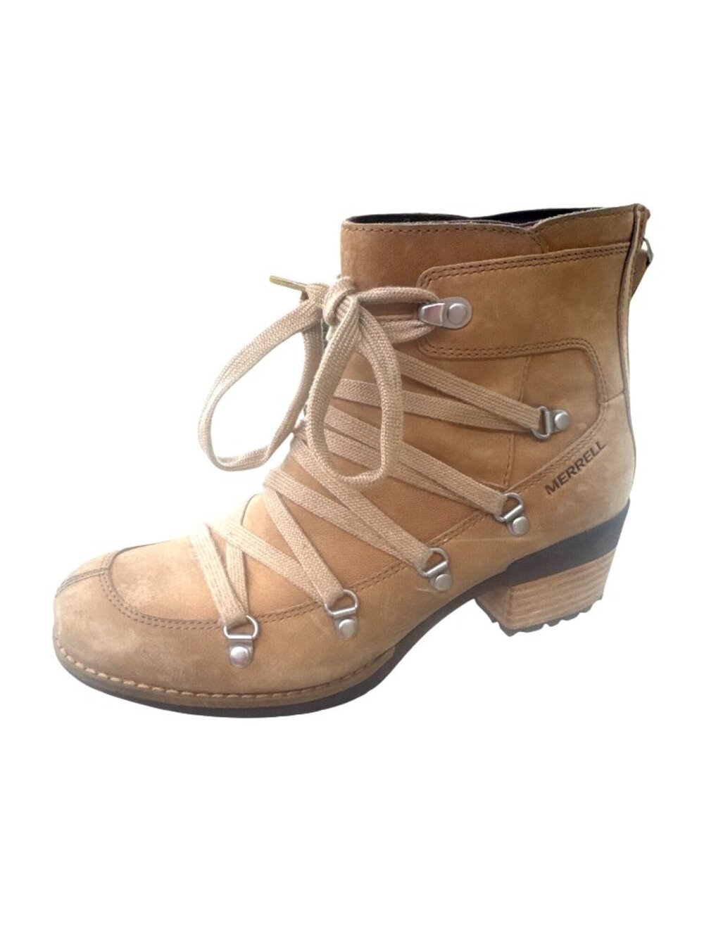 Merrell Shiloh II Warm Lace Wrap Ankle Boots Womens 7.5 Select Grip J001736